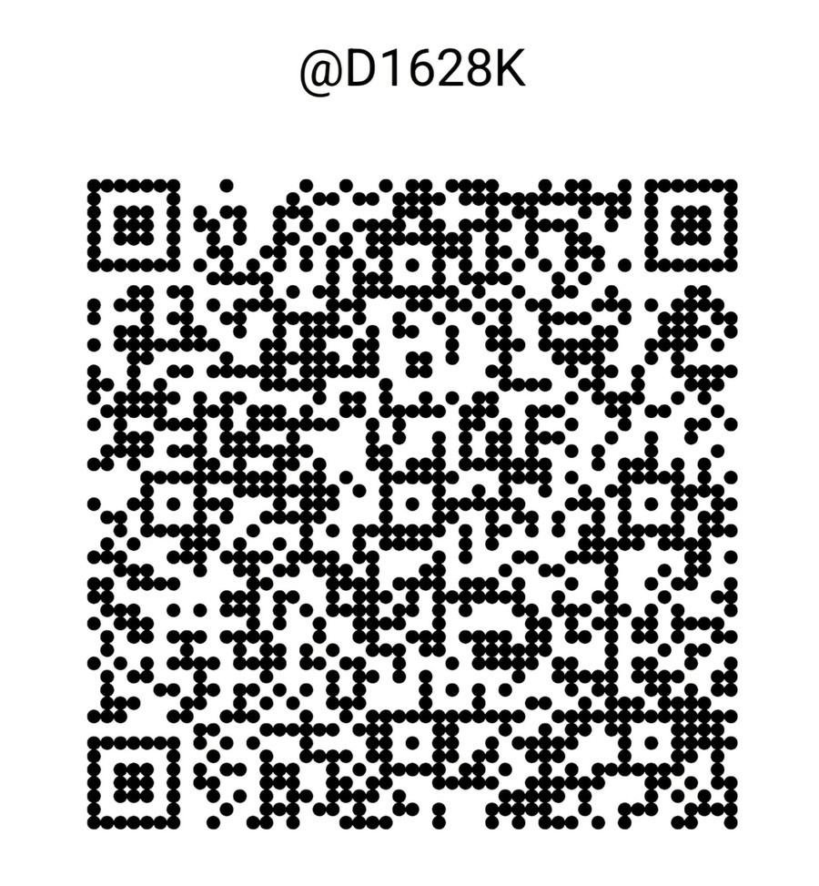 Venmo QR code for @D1628K